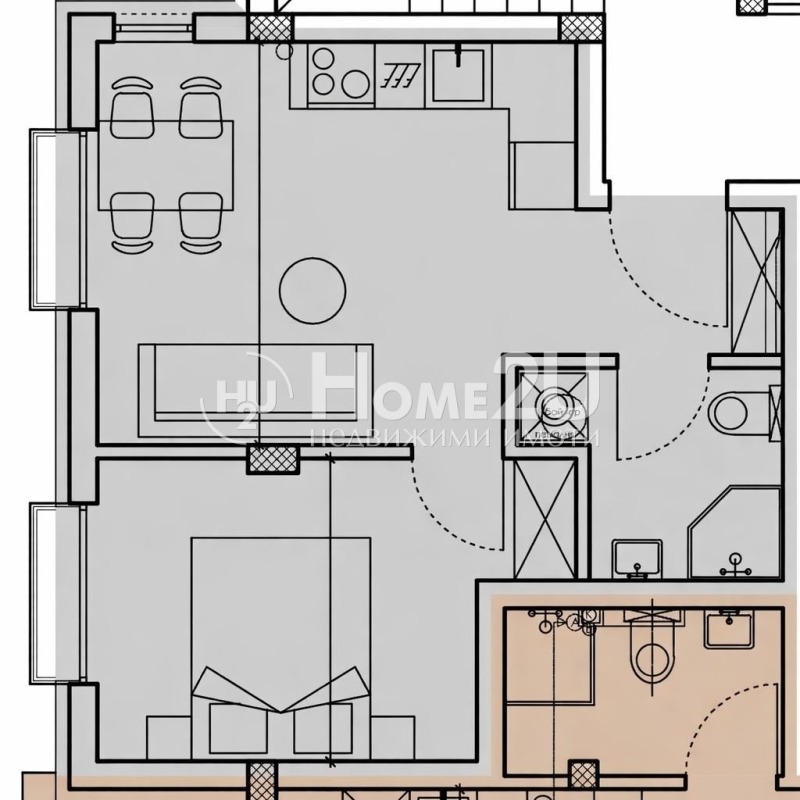 Продава 2-СТАЕН, гр. Варна, Кайсиева градина, снимка 4 - Апартаменти - 53260980