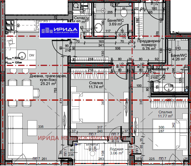 For Sale  2 bedroom Sofia , Mladost 4 , 99 sq.m | 57828063