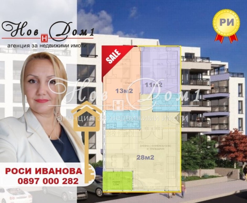 Продава  3-стаен град София , Обеля , 71 кв.м | 80058890