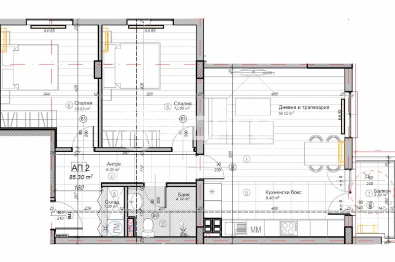 Продава 3-СТАЕН, гр. София, Слатина, снимка 3 - Апартаменти - 52872489