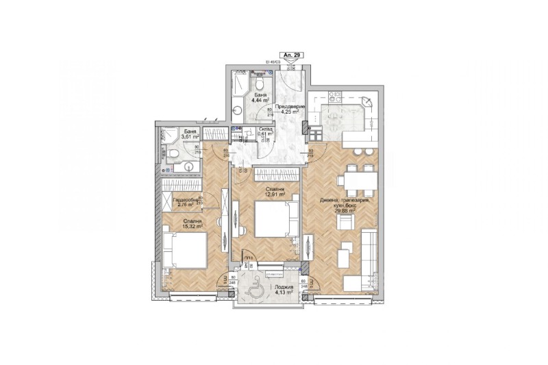 Продава 3-СТАЕН, гр. София, Люлин 8, снимка 2 - Апартаменти - 53107391