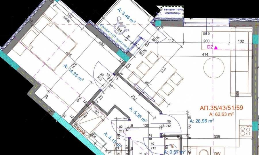 Продава 2-СТАЕН, гр. Бургас, Братя Миладинови, снимка 2 - Апартаменти - 55266212