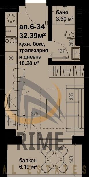 Продава 1-СТАЕН, гр. Бургас, област Бургас, снимка 5 - Апартаменти - 51970769