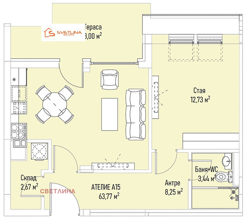 In vendita  1 camera da letto Sofia , Lozenets , 76 mq | 59892299 - Immagine [11]