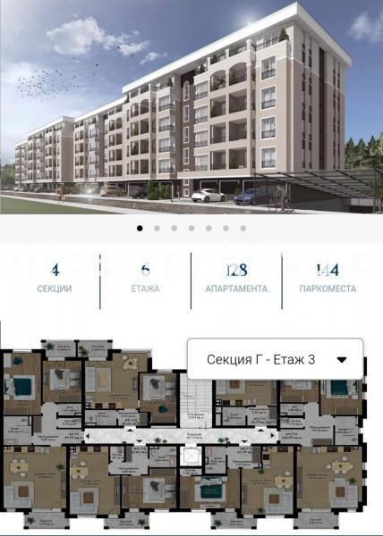 Продаја  1 спаваћа соба Пловдив , Кјучук Париж , 73 м2 | 64372612 - слика [2]