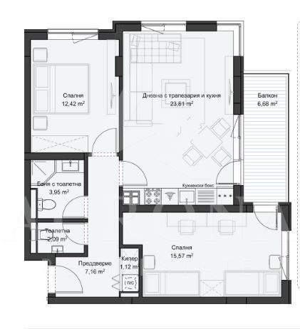 À venda  2 quartos Plovdiv , Kiutchuk Parij , 101 m² | 60186545 - imagem [2]