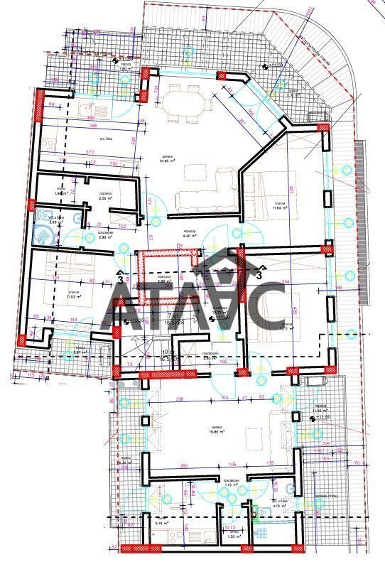 Satılık  3+ yatak odası Plovdiv , Karşiyaka , 219 metrekare | 80487758 - görüntü [3]