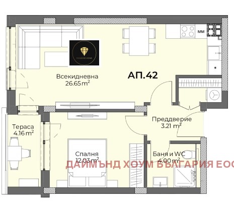 Продава 2-СТАЕН, гр. Пловдив, Христо Смирненски, снимка 3 - Aпартаменти - 48441262