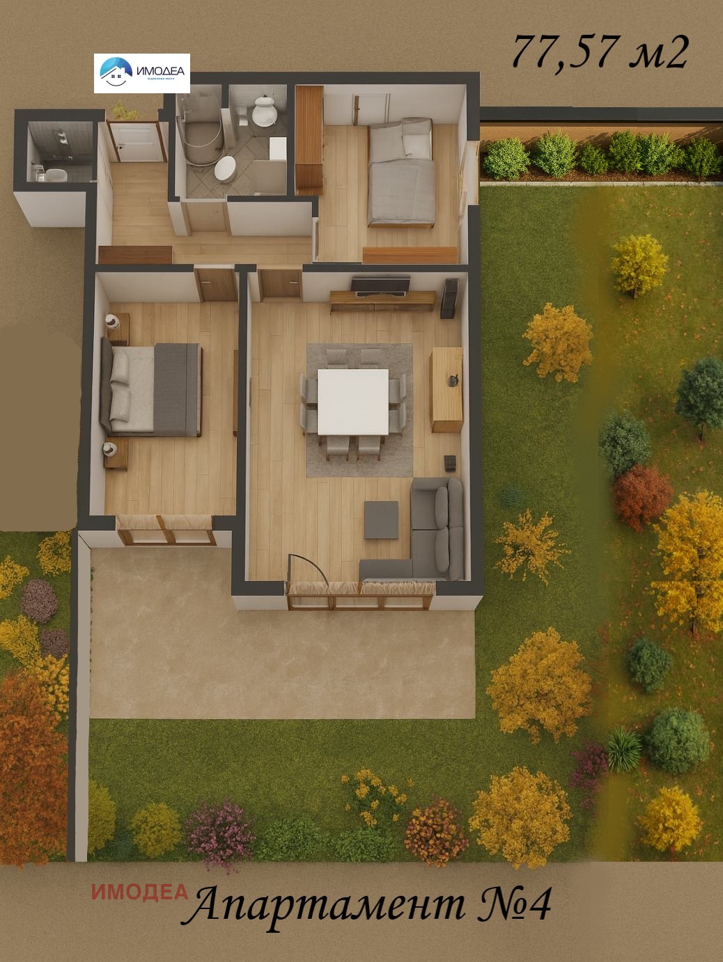 Продава 3-СТАЕН, гр. Велико Търново, Зона Б, снимка 2 - Апартаменти - 51262377