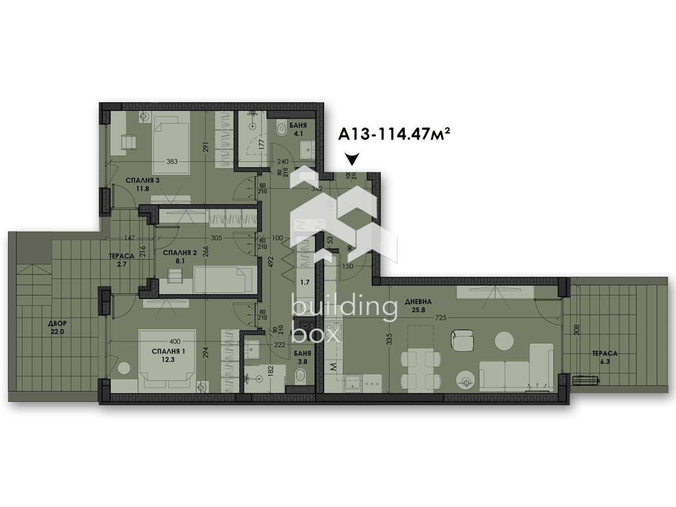 Продава 4-СТАЕН, гр. Варна, Виница, снимка 3 - Апартаменти - 54993621