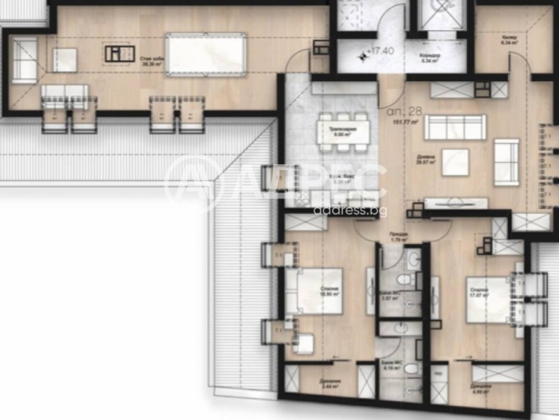 Продава 3-СТАЕН в град София, Люлин 2 - 169 кв.м / 253 440 € » 495 685.56 лв., АДРЕС НЕДВИЖИМИ ИМОТИ