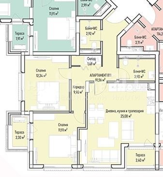 Продава 3-СТАЕН, гр. София, Младост 4, снимка 3 - Апартаменти - 53096065