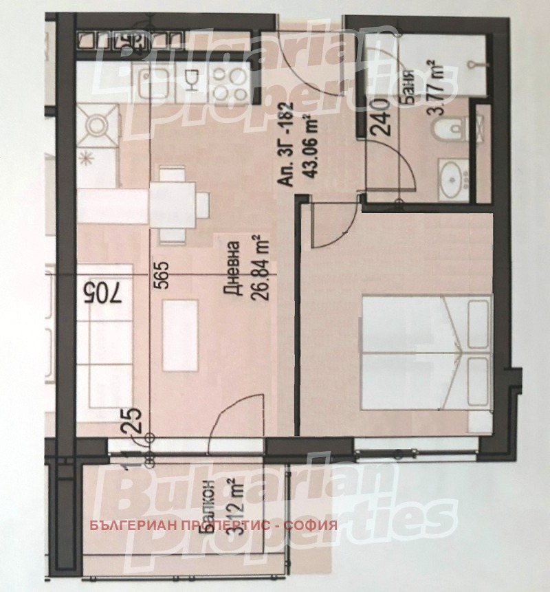 Продава 2-СТАЕН, гр. София, Банишора, снимка 6 - Апартаменти - 53312659