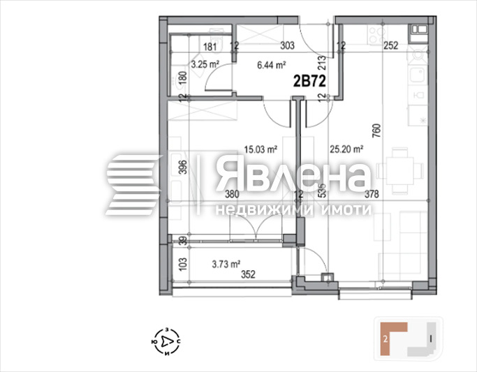 Продава 2-СТАЕН, гр. Пловдив, Христо Смирненски, снимка 2 - Апартаменти - 54093687