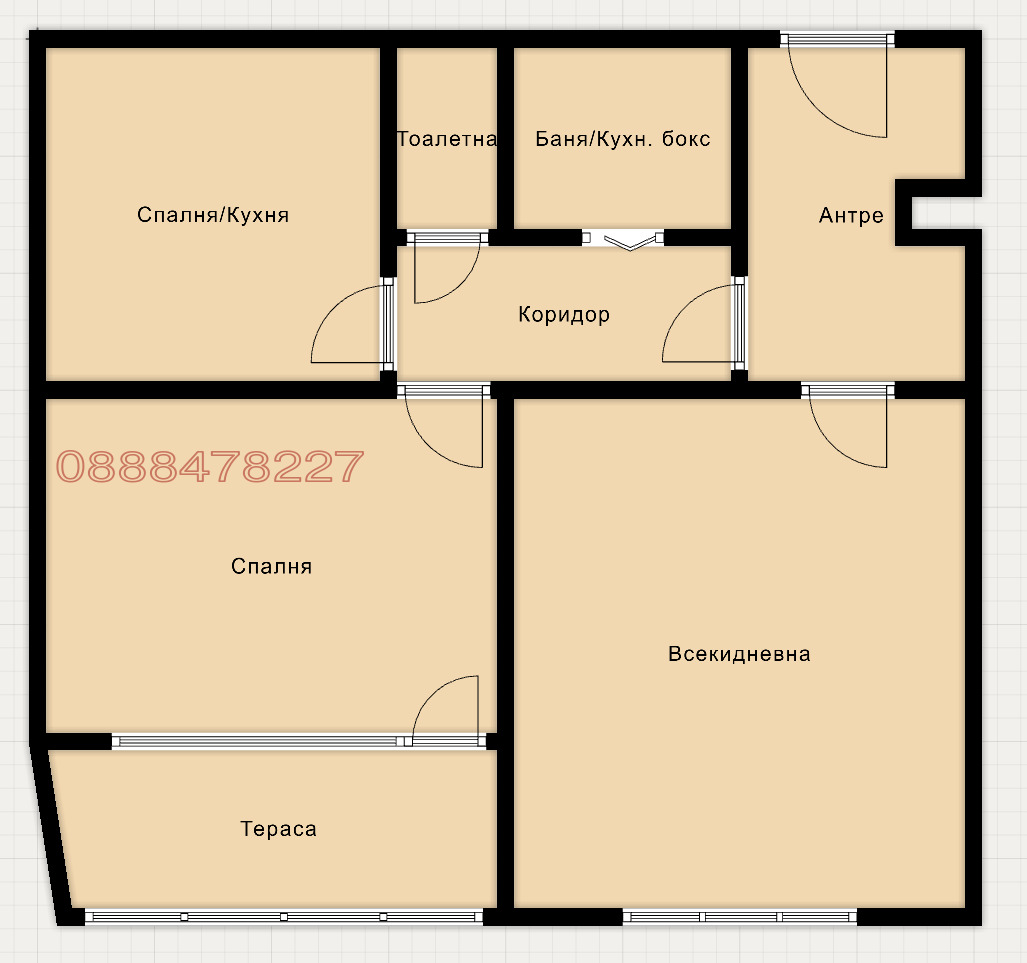 Продава 2-СТАЕН, гр. Стара Загора, Ремиза, снимка 15 - Апартаменти - 56370814