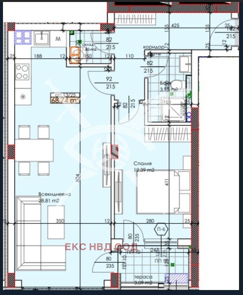 Продава 2-СТАЕН, гр. Пловдив, Тракия, снимка 1 - Aпартаменти - 48230094