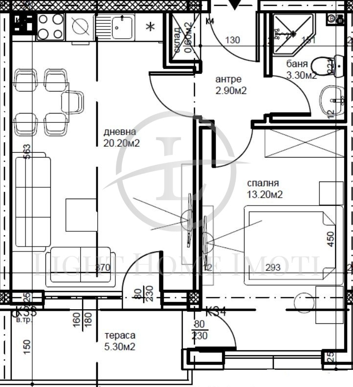 Till salu  1 sovrum Plovdiv , Belomorski , 61 kvm | 82385237 - bild [3]
