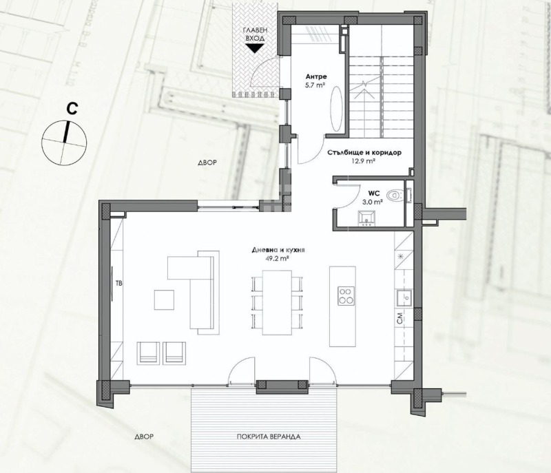 Продава КЪЩА, с. Бистрица, област София-град, снимка 10 - Къщи - 48066665