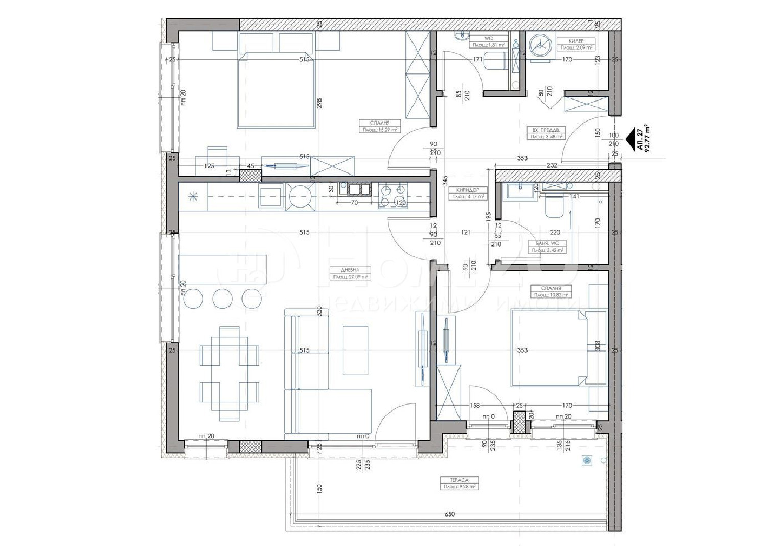Продава 3-СТАЕН, гр. Варна, Владислав Варненчик 1, снимка 2 - Апартаменти - 53093695