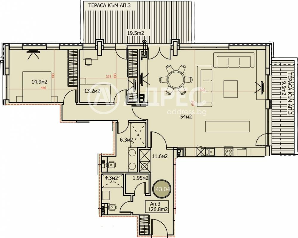 Продава 3-СТАЕН, гр. София, Драгалевци, снимка 2 - Апартаменти - 56131053