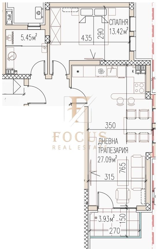 À venda  1 quarto Plovdiv , Ostromila , 77 m² | 99131599 - imagem [4]