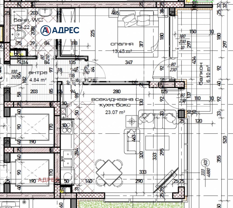 De vânzare  1 dormitor Varna , Mladost 1 , 76 mp | 16899877