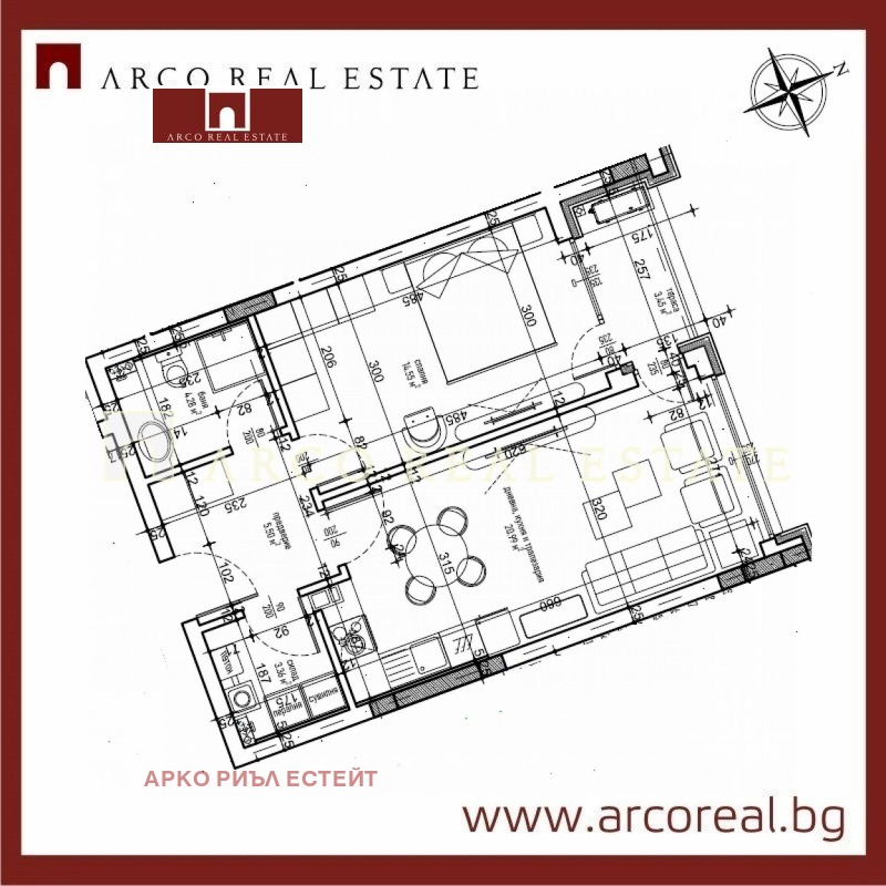 Продаја  1 спаваћа соба Софија , Малинова долина , 75 м2 | 60830192 - слика [2]