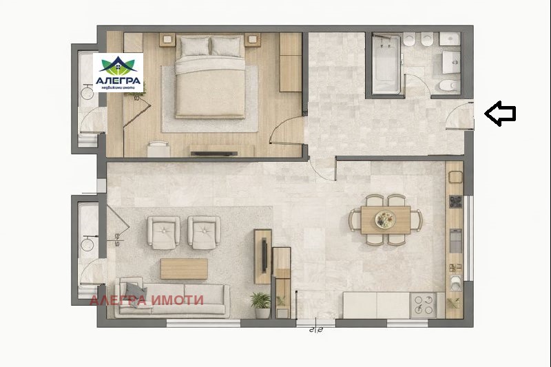 Продава 2-СТАЕН, гр. Пазарджик, Център