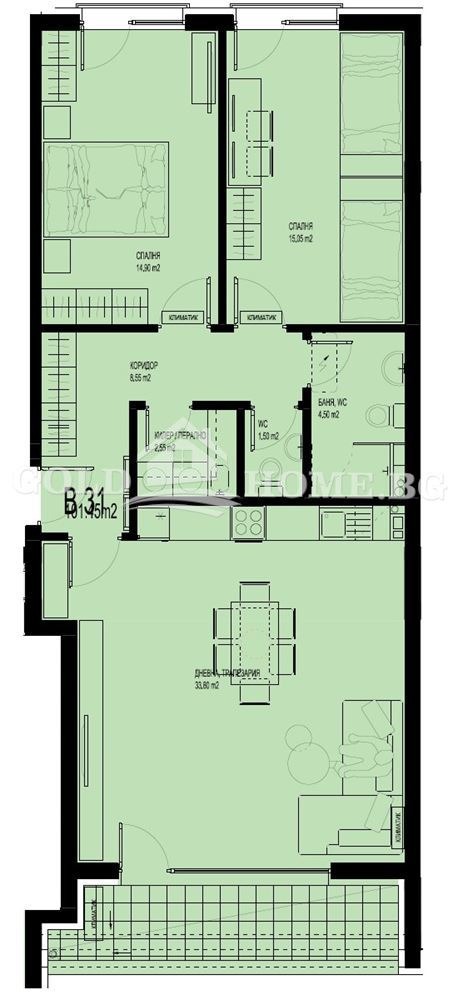 Продава 3-СТАЕН, гр. Пловдив, Христо Смирненски, снимка 7 - Апартаменти - 54303315