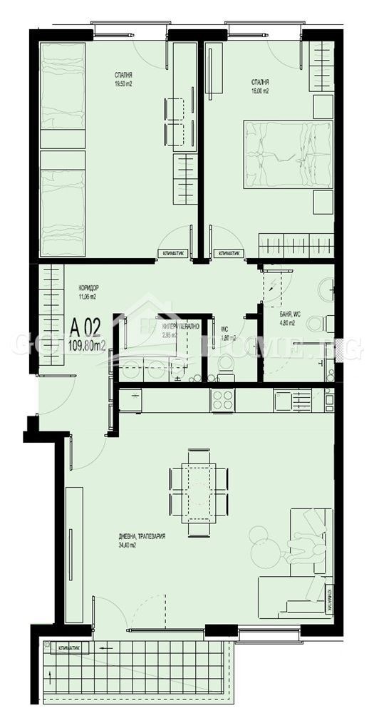 Продава 3-СТАЕН, гр. Пловдив, Христо Смирненски, снимка 8 - Апартаменти - 54303315