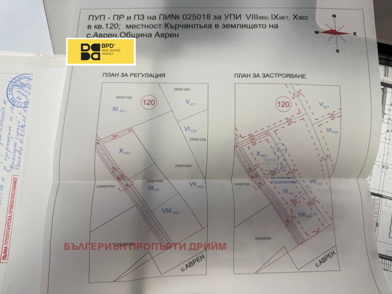 Продава ПАРЦЕЛ, с. Аврен, област Варна, снимка 2 - Парцели - 52442302