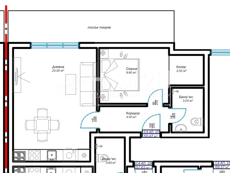 In vendita  1 camera da letto Varna , m-t Pchelina , 64 mq | 26536374 - Immagine [3]