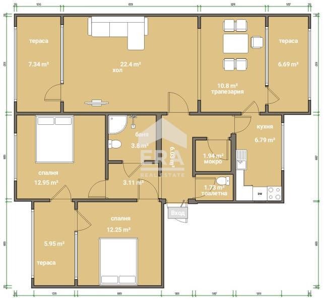 Продава  3-стаен област Силистра , с. Айдемир , 96 кв.м | 39775976 - изображение [11]