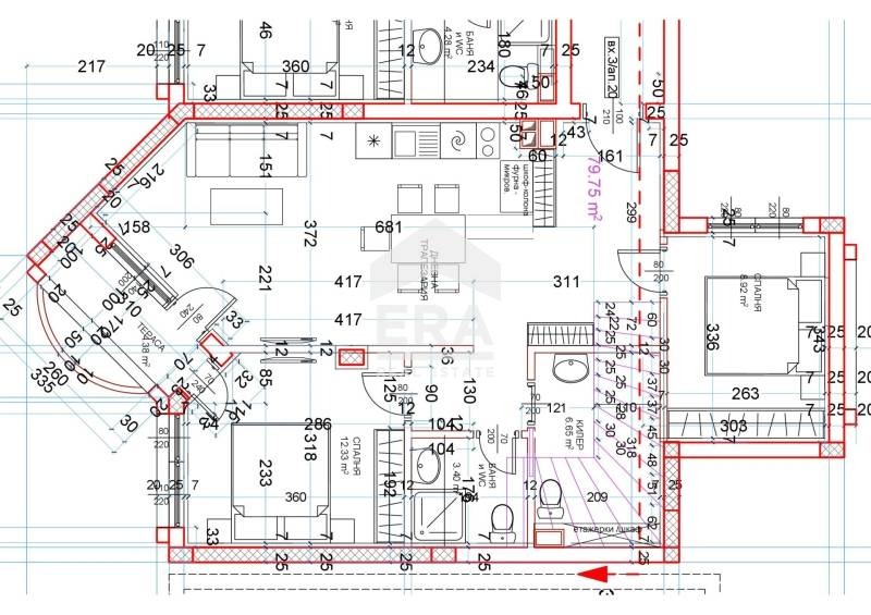 Продава 3-СТАЕН, гр. Варна, к.к. Чайка, снимка 8 - Апартаменти - 53522429