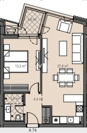 Продава 2-СТАЕН, гр. София, Манастирски ливади, снимка 4 - Апартаменти - 55394110