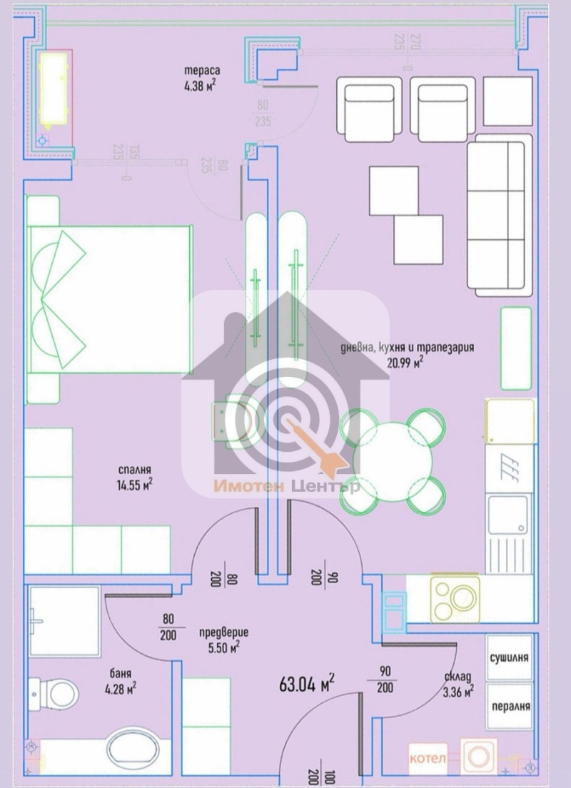 Продава 2-СТАЕН, гр. София, Дървеница, снимка 2 - Апартаменти - 53259704