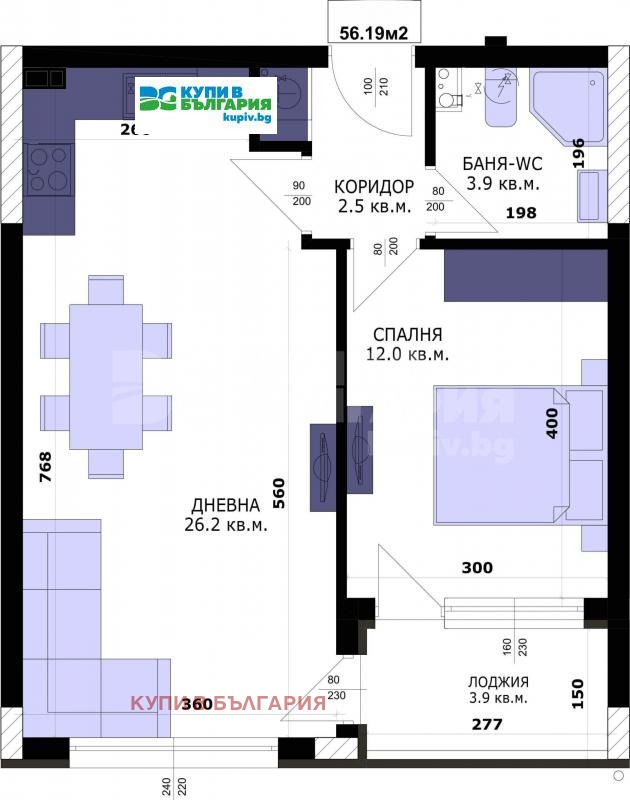 Продава 2-СТАЕН, гр. Варна, Кайсиева градина, снимка 3 - Апартаменти - 55133275