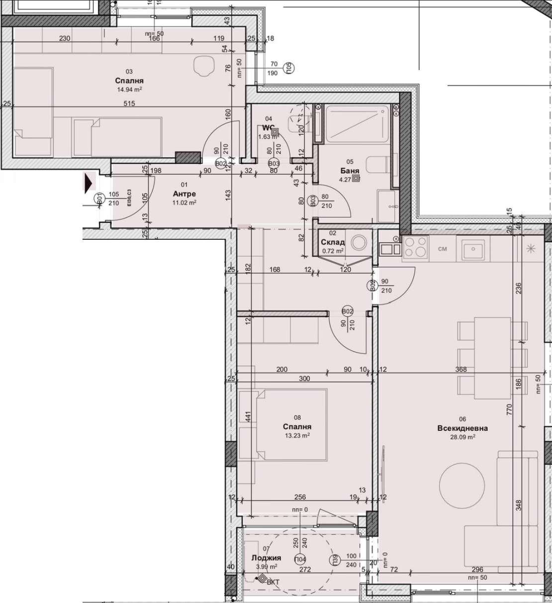 Продава 3-СТАЕН, гр. Варна, Виница, снимка 2 - Апартаменти - 53029007