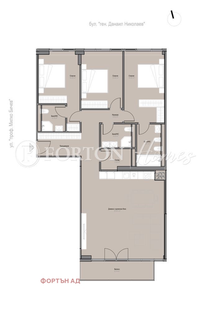 Продава 4-СТАЕН, гр. София, Оборище, снимка 2 - Апартаменти - 55725573