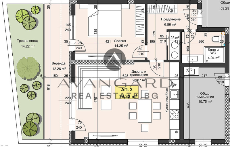 For Sale  1 bedroom Plovdiv , Hristo Smirnenski , 99 sq.m | 68316589 - image [11]