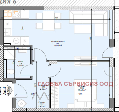 Продава 2-СТАЕН, гр. София, Зона Б-5, снимка 2 - Aпартаменти - 48354192