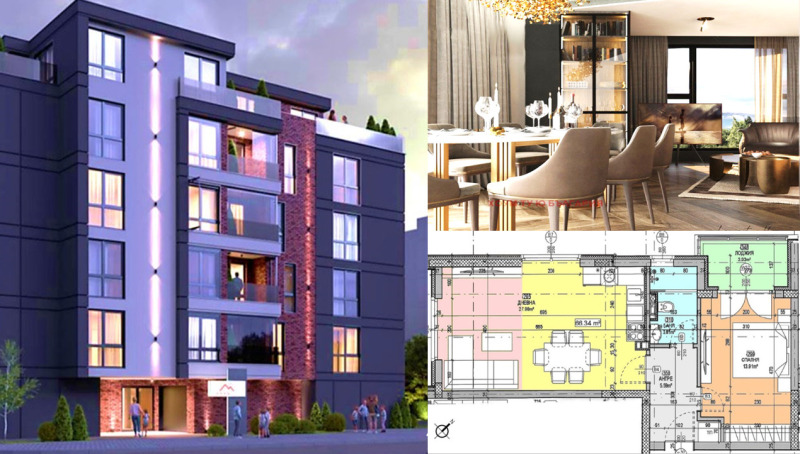 Zu verkaufen  1 Schlafzimmer Sofia , Lewski , 81 qm | 54192080