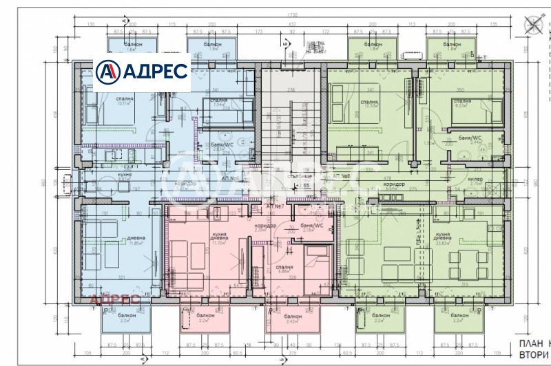 Na prodej  2 ložnice Varna , m-t Manastirski rid , 67 m2 | 10748941 - obraz [2]