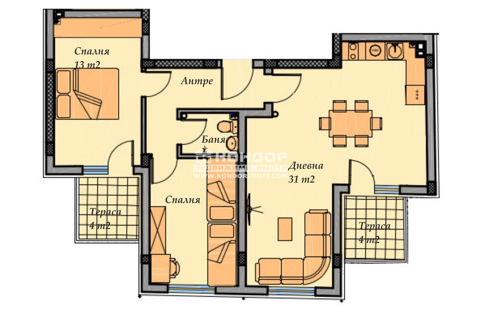 Продава 3-СТАЕН, гр. Пловдив, Христо Смирненски, снимка 2 - Апартаменти - 43180139