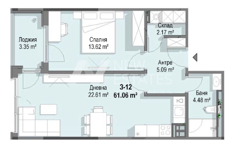 À venda  1 quarto Sofia , Krastova vada , 72 m² | 50554551 - imagem [5]