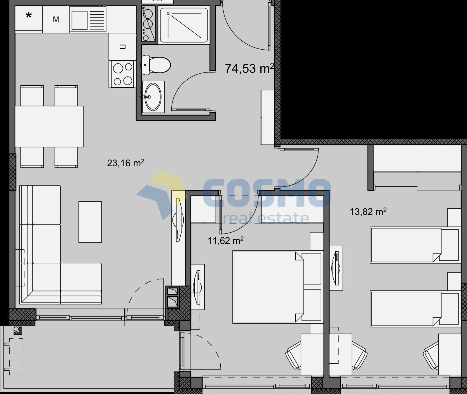 Продава 3-СТАЕН, гр. Бургас, Изгрев, снимка 3 - Апартаменти - 56132693