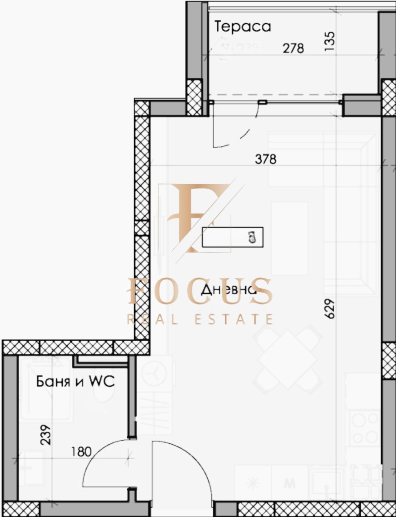 Продава 1-СТАЕН, гр. Пловдив, Тракия