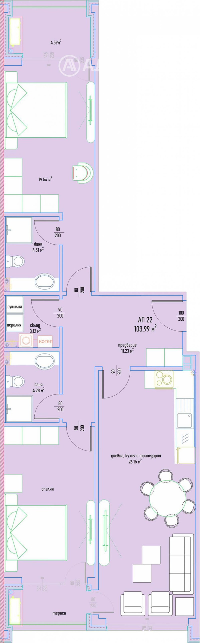 Продава 3-СТАЕН, гр. София, Малинова долина, снимка 3 - Апартаменти - 50186784