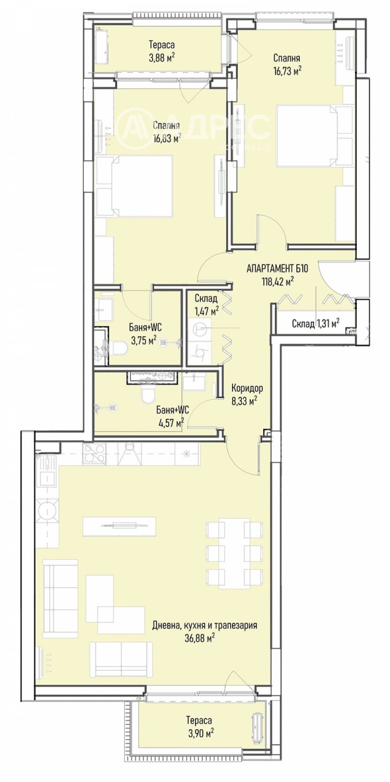 Продава 3-СТАЕН, гр. София, Младост 4, снимка 4 - Апартаменти - 53228069