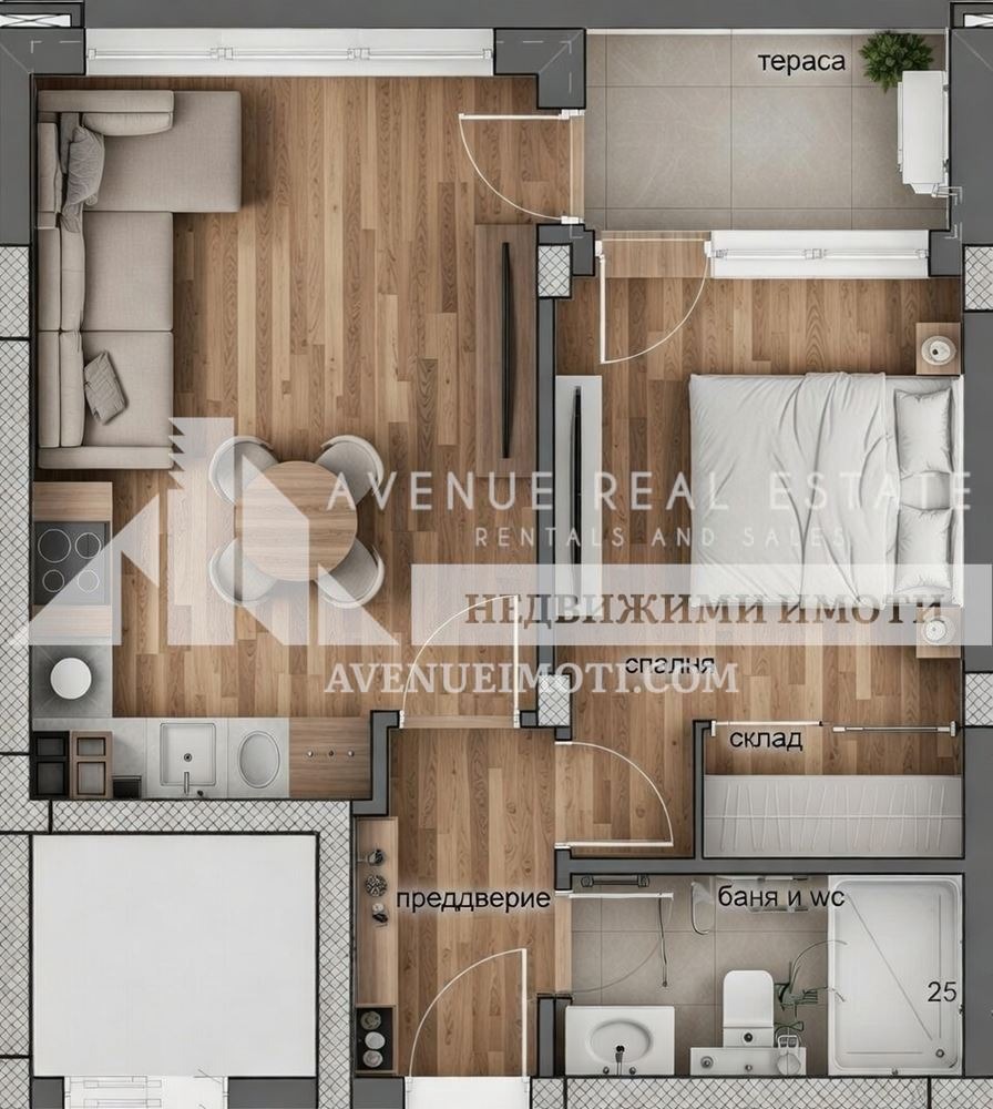 Продава 2-СТАЕН, гр. Пловдив, Тракия, снимка 2 - Апартаменти - 53677725